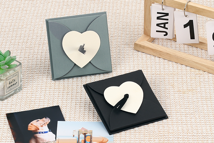 álbum de fotos de casamento com papel de seda