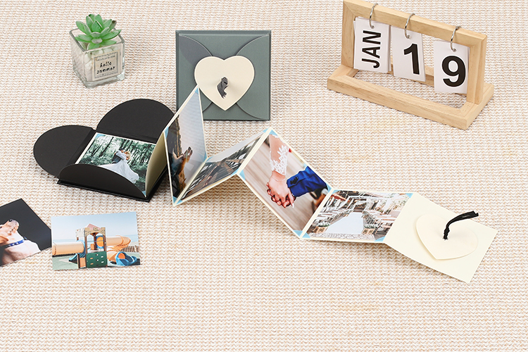 álbum de fotos em papel kraft