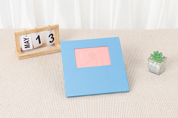 Álbum de fotos com papel pegajoso