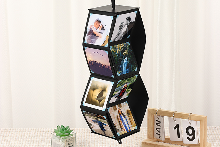 álbum de fotos de casamento com papel de seda