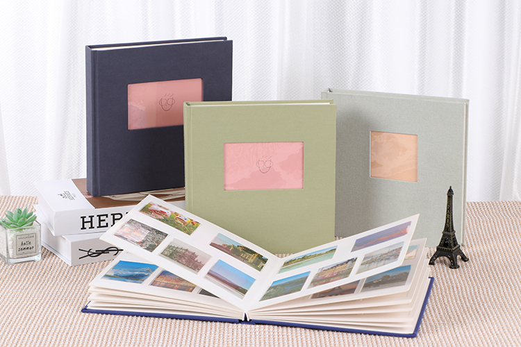 4 x 6 álbum de fotos com páginas em papel