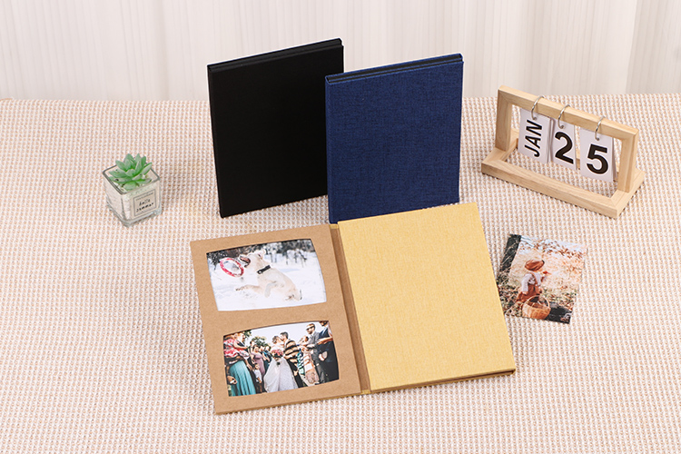 Album photo de mariage avec papier de soie