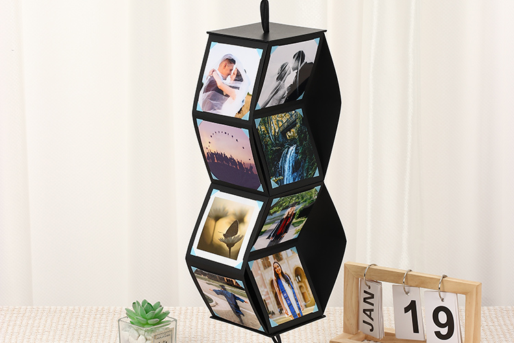 Álbum de fotos com papel Glassine