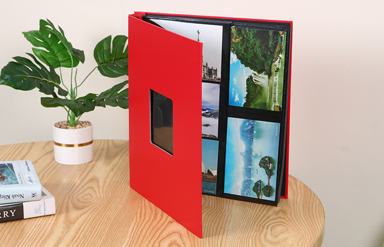Álbum de fotos em papel reciclado
