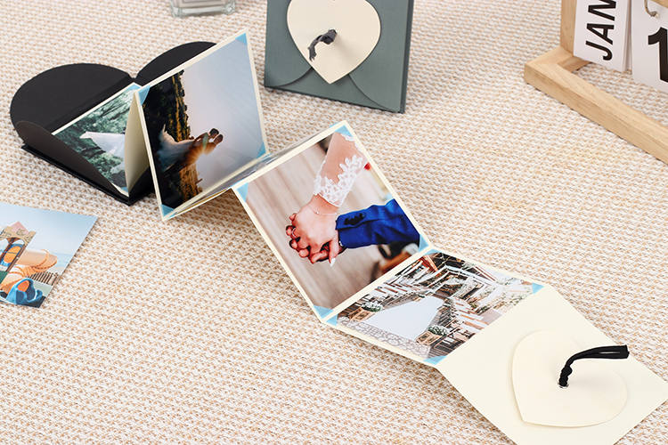 Álbum de fotos de papel de açúcar