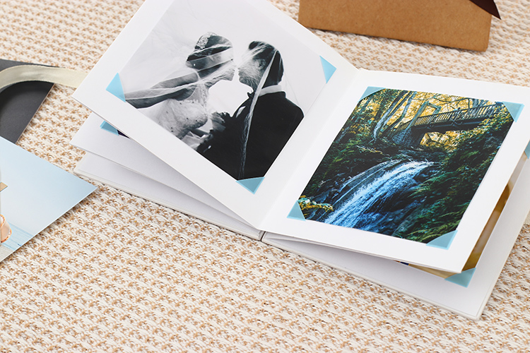 Album photo en papier brun